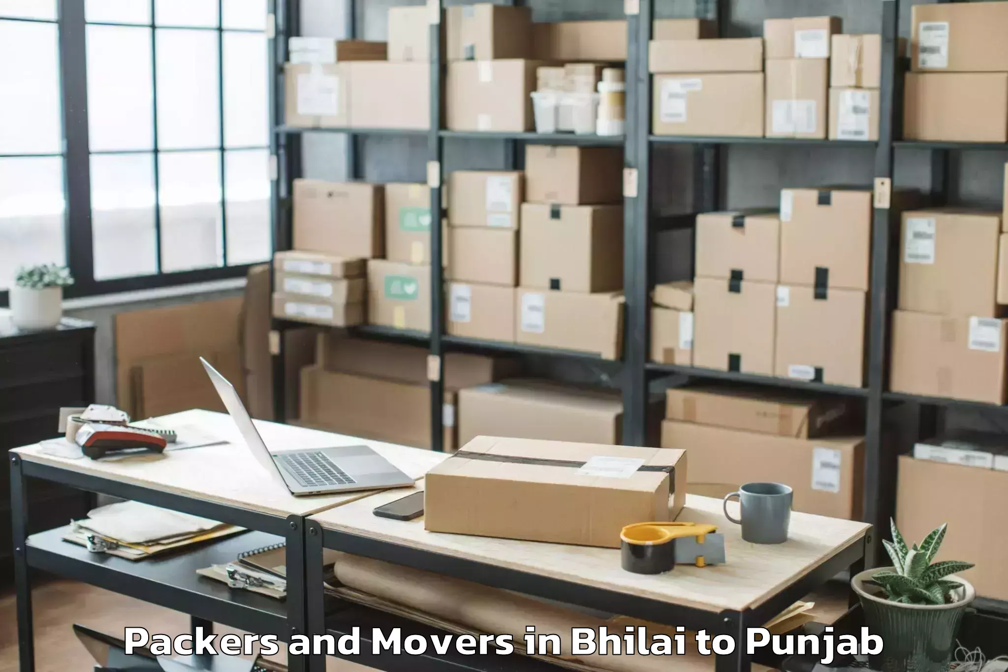 Reliable Bhilai to Khamanon Packers And Movers